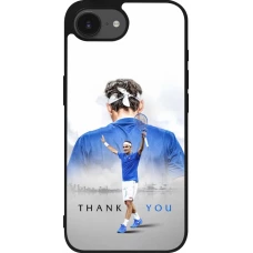 Coque iPhone 17e / 16e - Silicone rigide noir Thank you Roger