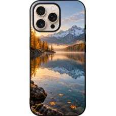 Coque iPhone 16 Pro Max - Silicone rigide noir Autumn 26 Autumn lake