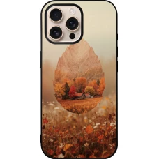 iPhone 16 Pro Max Case Hülle - Silikon schwarz Autumn 26 Autumn leaf