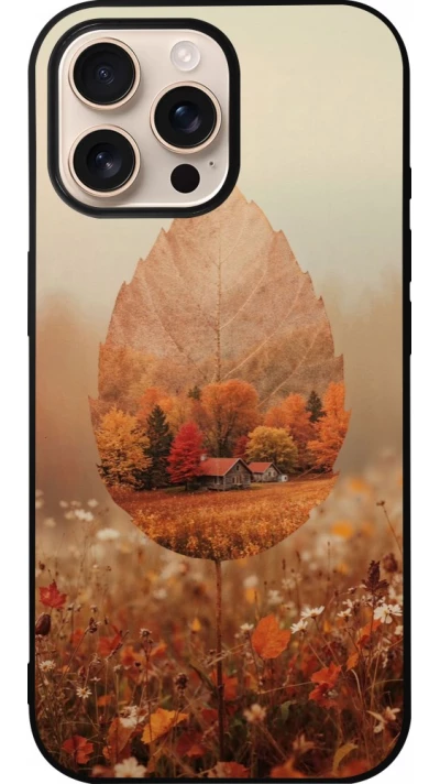 Coque iPhone 16 Pro Max - Silicone rigide noir Autumn 26 Autumn leaf