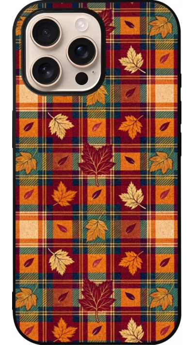 Coque iPhone 16 Pro Max - Silicone rigide noir Autumn 26 Autumn pattern