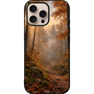 iPhone 16 Pro Max Case Hülle - Silikon schwarz Autumn 26 Autumn walk