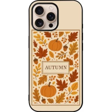 iPhone 16 Pro Max Case Hülle - Silikon schwarz Autumn 26 Hello autumn
