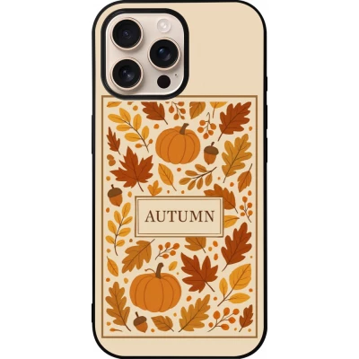 iPhone 16 Pro Max Case Hülle - Silikon schwarz Autumn 26 Hello autumn