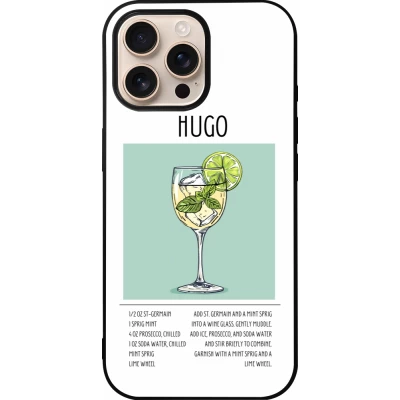 Coque iPhone 16 Pro Max - Silicone rigide noir Cocktail recette Hugo