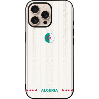 iPhone 16 Pro Max Case Hülle - Silikon schwarz Algerien 2026 personalisierbares Fussballtrikot