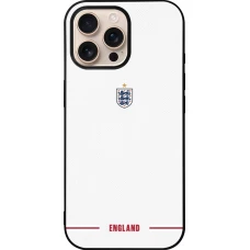 iPhone 16 Pro Max Case Hülle - Silikon schwarz England 2026 personalisierbares Fussballtrikot