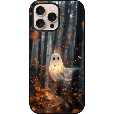 Coque iPhone 16 Pro Max - Silicone rigide noir Halloween 2025 Ghost in the forest