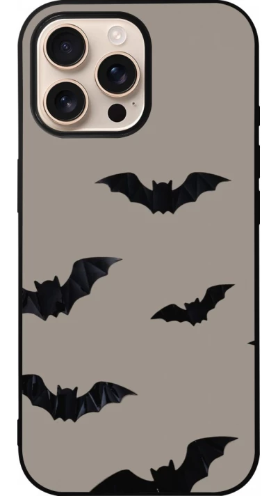 iPhone 16 Pro Max Case Hülle - Silikon schwarz Halloween 2026 Bats