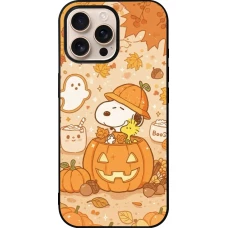 iPhone 16 Pro Max Case Hülle - Silikon schwarz Halloween 2026 Snoopy Halloween