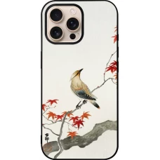 iPhone 16 Pro Max Case Hülle - Silikon schwarz Japanese Bird