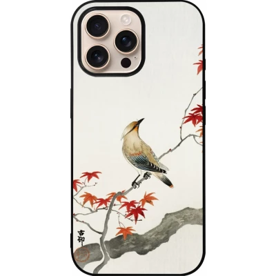 iPhone 16 Pro Max Case Hülle - Silikon schwarz Japanese Bird