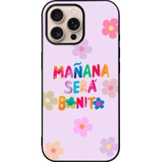 iPhone 16 Pro Max Case Hülle - Silikon schwarz Karol G Manana sera bonito