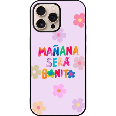 iPhone 16 Pro Max Case Hülle - Silikon schwarz Karol G Manana sera bonito