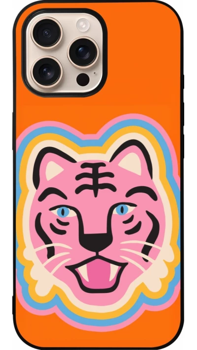 Coque iPhone 16 Pro Max - Silicone rigide noir Lion colors 2026