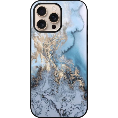 iPhone 16 Pro Max Case Hülle - Silikon schwarz Marble 04
