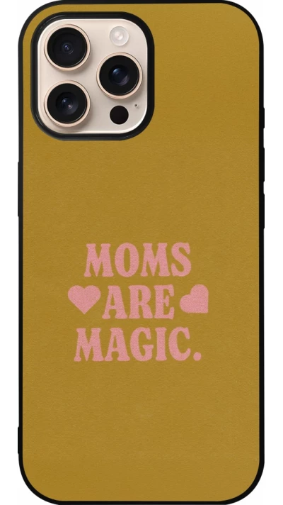 iPhone 16 Pro Max Case Hülle - Silikon schwarz Mom 2026 Are Magic