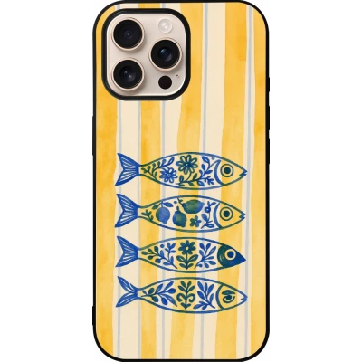 iPhone 16 Pro Max Case Hülle - Silikon schwarz Portuguese fish 2026