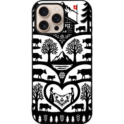 iPhone 16 Pro Max Case Hülle - Silikon schwarz Poya Schweiz 2