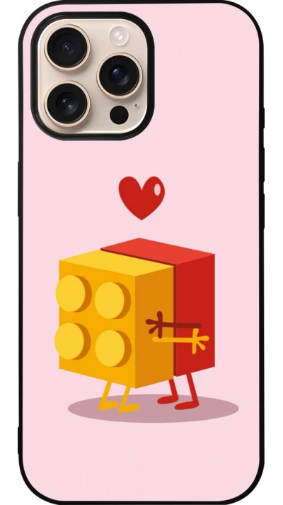 iPhone 16 Pro Max Case Hülle - Silikon schwarz Saint Valentines Day 26 Puzzle
