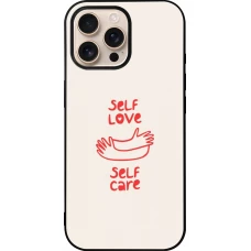 iPhone 16 Pro Max Case Hülle - Silikon schwarz Saint Valentines Day 26 Self love self care