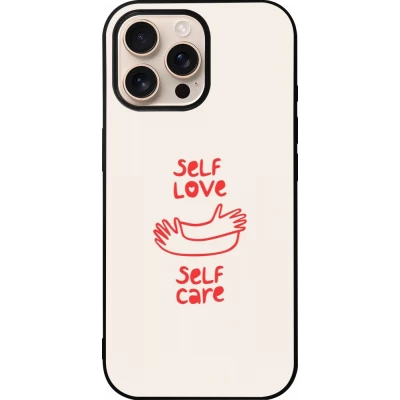 iPhone 16 Pro Max Case Hülle - Silikon schwarz Saint Valentines Day 26 Self love self care