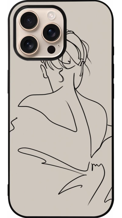 iPhone 16 Pro Max Case Hülle - Silikon schwarz Salnikova 05