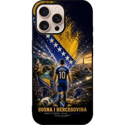 iPhone 16 Pro Max Case Hülle - Silikon schwarz Fussball Bosnien und Herzegowina splash 2026