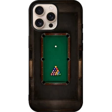 iPhone 16 Pro Max Case Hülle - Silikon schwarz Sports 2026 Billard