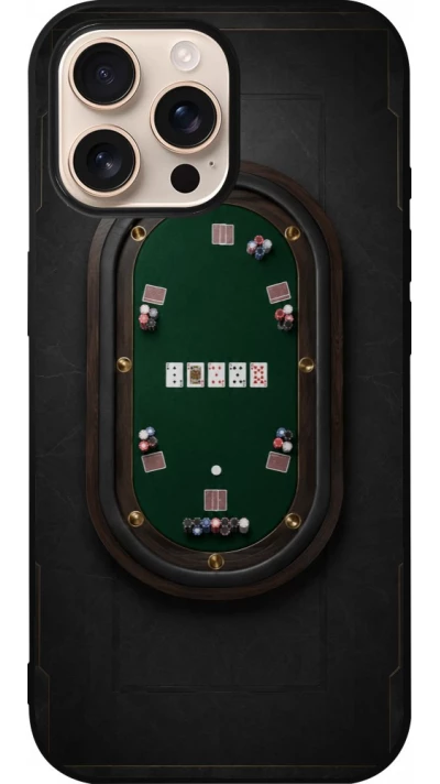 iPhone 16 Pro Max Case Hülle - Silikon schwarz Sports 2026 Poker