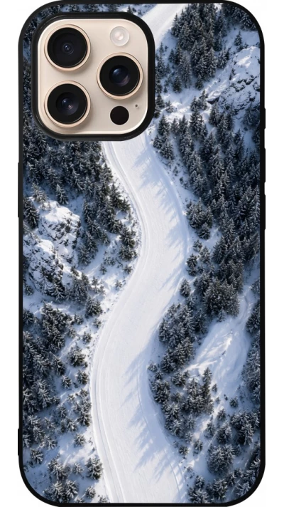 iPhone 16 Pro Max Case Hülle - Silikon schwarz Sports 2026 Ski