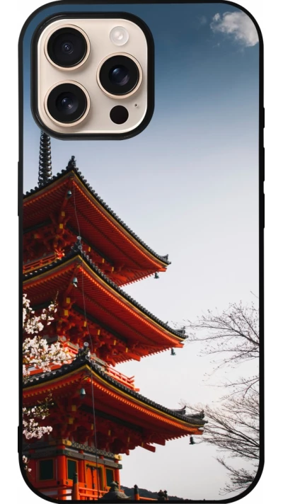 iPhone 16 Pro Max Case Hülle - Silikon schwarz Spring 23 Japan
