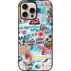 iPhone 16 Pro Max Case Hülle - Silikon schwarz Summer 20 collage