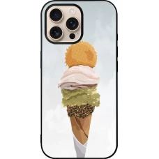 Coque iPhone 16 Pro Max - Silicone rigide noir Summer 2025 Cornet