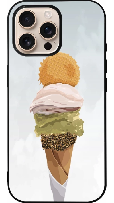 Coque iPhone 16 Pro Max - Silicone rigide noir Summer 2025 Cornet