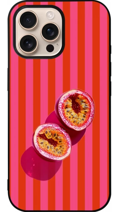 iPhone 16 Pro Max Case Hülle - Silikon schwarz Passion fruit Summer 2026
