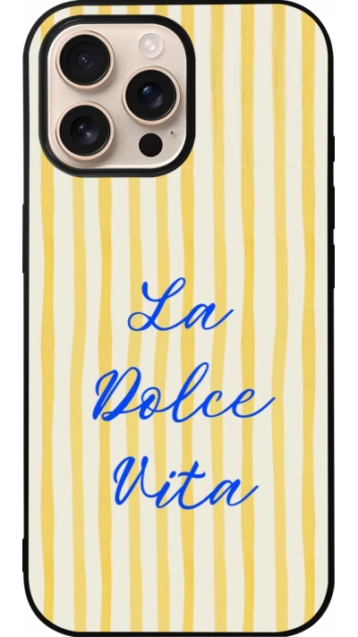 Coque iPhone 16 Pro Max - Silicone rigide noir The good life 2026