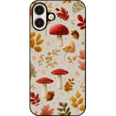 Coque iPhone 16 Plus - Autumn 26 Mushrooms and leaves
