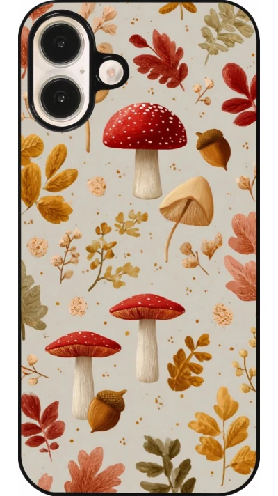 Coque iPhone 16 Plus - Autumn 26 Mushrooms and leaves