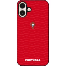 iPhone 16 Plus Case Hülle - Portugal 2026 personalisierbares Fussballtrikot
