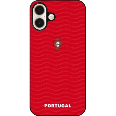 iPhone 16 Plus Case Hülle - Portugal 2026 personalisierbares Fussballtrikot