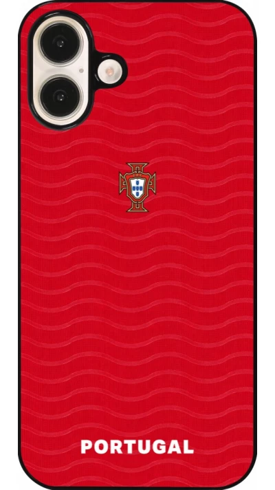 Coque iPhone 16 Plus - Maillot de football Portugal 2026 personnalisable