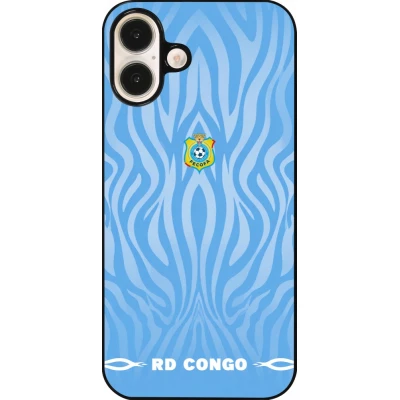 Coque iPhone 16 Plus - Maillot de football RD Congo 2026 personnalisable