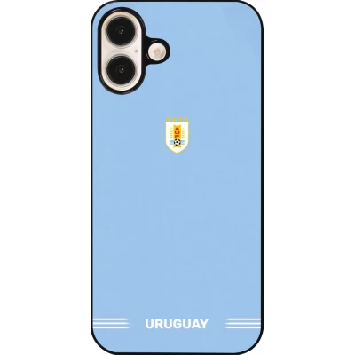 Coque iPhone 16 Plus - Maillot de football Uruguay 2026 personnalisable