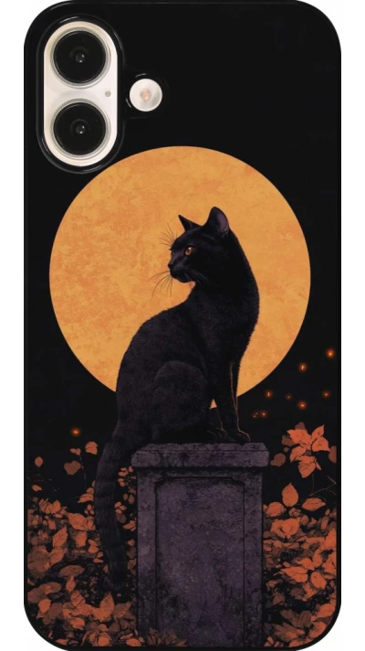 iPhone 16 Plus Case Hülle - Halloween 2026 Cat Art Nouveau