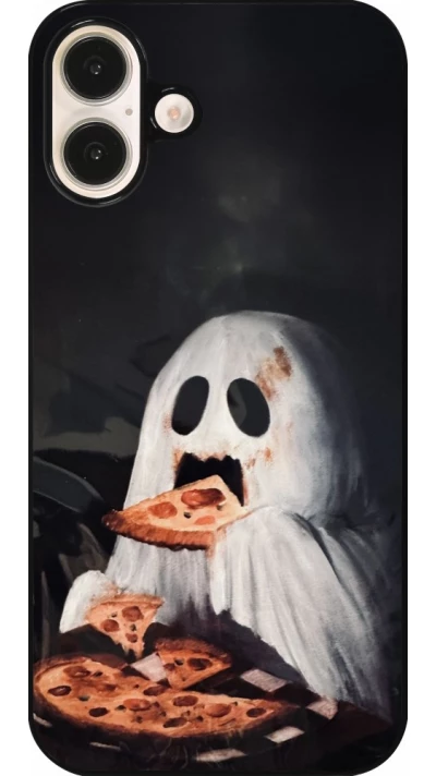 iPhone 16 Plus Case Hülle - Halloween 2026 Ghost eating pizza