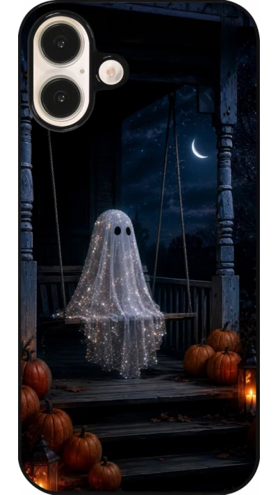 iPhone 16 Plus Case Hülle - Halloween 2026 Ghost on a swing