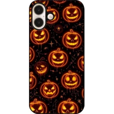 iPhone 16 Plus Case Hülle - Halloween 2026 Pattern Pumpkins