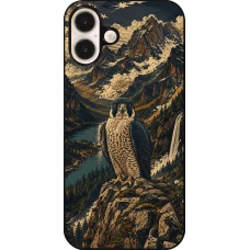 Coque iPhone 16 Plus - Linocut Faucun pèlerin