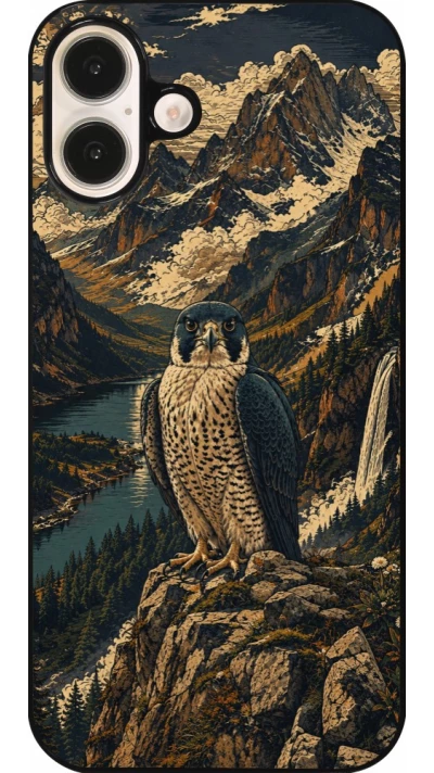 Coque iPhone 16 Plus - Linocut Faucun pèlerin